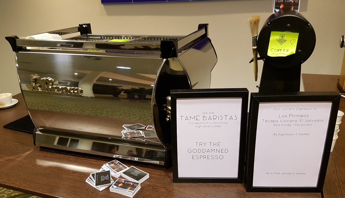 Tame Baristas setup